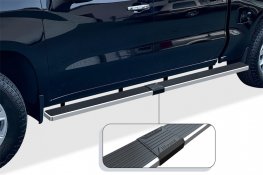 2019-2026 Chevy / GMC 1500 Crew Cab with 5.5' Bed, iStep 5" Wheel To Wheel Running Boards (Silver) 2019-2026 Chevy / GMC 1500 Crew Cab with 5.5' Bed, iStep 5" Wheel To Wheel Running Boards (Silver)