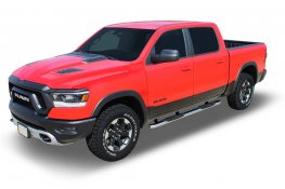 2019-2026 RAM 1500 Crew Cab (New Body Style) 4" Oval Curved Chrome Nerf Bars 2019-2026 RAM 1500 Crew Cab (New Body Style) 4" Oval Curved Chrome Nerf Bars