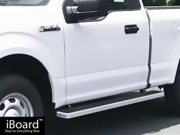 IB06EAH9A: 2017-2026 Ford F-250 - F-550, Regular Cab, iStep 5" Running Boards (Silver)