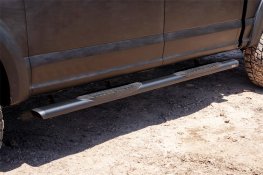 2015-2026 Ford F-150 Crew Cab 5" Oval Black Aluminum Nerf Bars