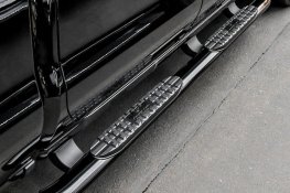 2020-2026 Chevy | GMC 2500/3500HD Double Cab 4" Oval Curved Black Nerf Bars 2020-2026 Chevy | GMC 2500/3500HD Double Cab 4" Oval Curved Black Nerf Bars