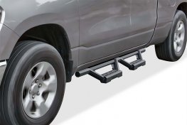 2019-2027 RAM 1500 Quad Cab (New Body Style), M3-Series Nerf Steps, Stainless Steel (Black) 2019-2027 RAM 1500 Quad Cab (New Body Style), M3-Series Nerf Steps, Stainless Steel (Black)
