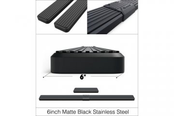 2019-2026 RAM 1500 Quad Cab (New Body Style), H-Series Tapered 6" Wheel to Wheel Running Boards (Black)