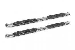 2007-2013 GMC Sierra 1500 Extended Cab 4" Oval Curved Chrome Nerf Bars 2007-2013 GMC Sierra 1500 Extended Cab 4" Oval Curved Chrome Nerf Bars