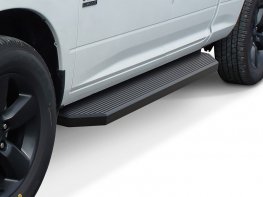2009-2018 (+2019-2024 Classic) RAM 1500 Quad Cab, H-Series Tapered iStep 6" Running Boards (Black) 2009-2018 (+2019-2024 Classic) RAM 1500 Quad Cab, H-Series Tapered iStep 6" Running Boards (Black)