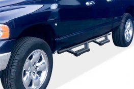 2002-2008 Dodge RAM 1500 Quad Cab, M3-Series Nerf Steps, Stainless Steel (Black) 2002-2008 Dodge RAM 1500 Quad Cab, M3-Series Nerf Steps, Stainless Steel (Black)